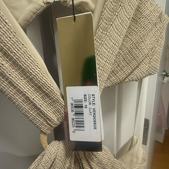 PatBO Beige Cutout Fringe Dress - Picture 4 of 4